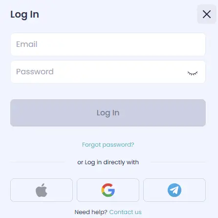 Inlogopties voor Booms Bet Casino